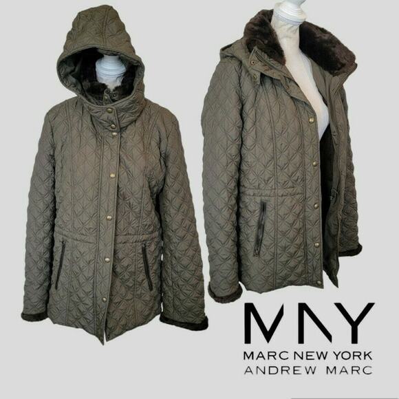 Marc New York Quilted Puffer Coat sz S - Picture 13 of 13